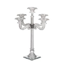 Picture of Schonfeld Collection 183203 5 Branches Candelabra, Clear Crystal Filling