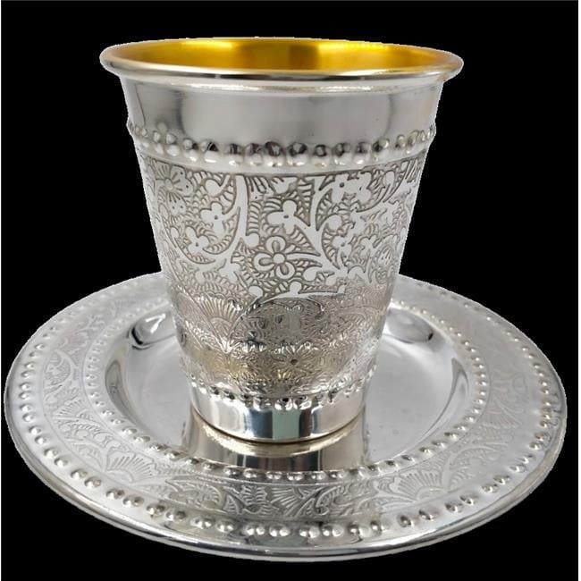 Picture of Elygant 59770 3.5 x 5.5 in. 925 SC Kiddush Cup Set Cup & Tray