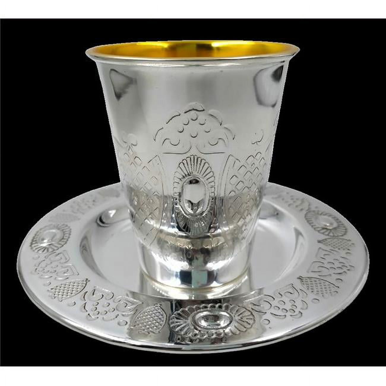 Picture of Elygant 59771 3.5 x 5.5 in. 925 SC Kiddush Cup Set Cup & Tray