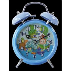 4.5 x 4.5 x 1.75 in. Modeh Ani Singing Alarm Clock Bell, Boy Blue