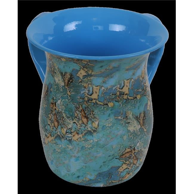 Picture of Netila 59750 Blue & Beige Marble Washing Cup