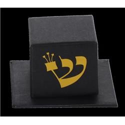 Picture of Organza 1565-11 2.5 x 2.5 x 1.5 in. Black & Gold Tefillin Boxes - Pack of 6