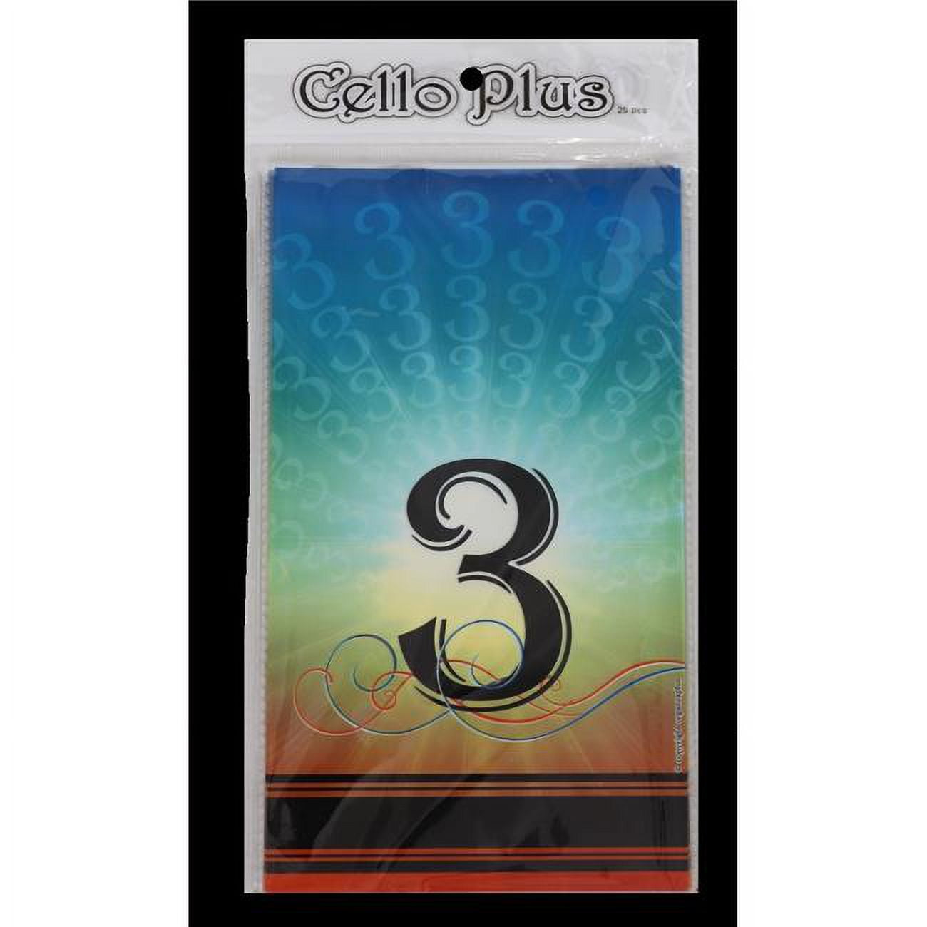 6 x 9.5 in. Upsherin Colorful with 3 in. Cellophane Bags - Pack of 25