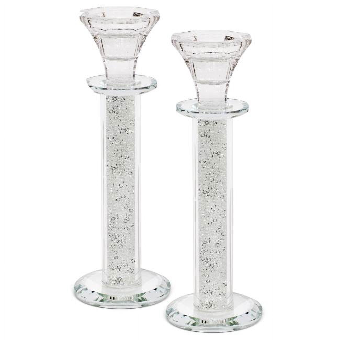 Picture of Schonfeld Collection 16842 7.5 in. Crystal Candlestick with Clear Filling