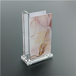 Picture of Schonfeld Collection 183429 4.75 x 2.75 in. Acrylic Match Box with Rose & Gold Marble Design