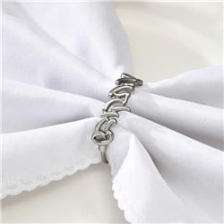 Picture of Schonfeld Collection 183599 Silver Shabbos Kodesh Napkin Rings - Set of 4