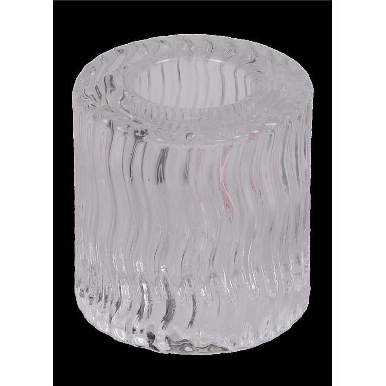 Picture of Organza 5076-0 2 in. Clear Wavy Crystal Candlestick