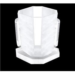 Acrylic Frosted Wash Cup & Tray