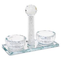 Picture of Schonfeld Collection 184228 5.5 in. Crystal Salt Holder with White Filling