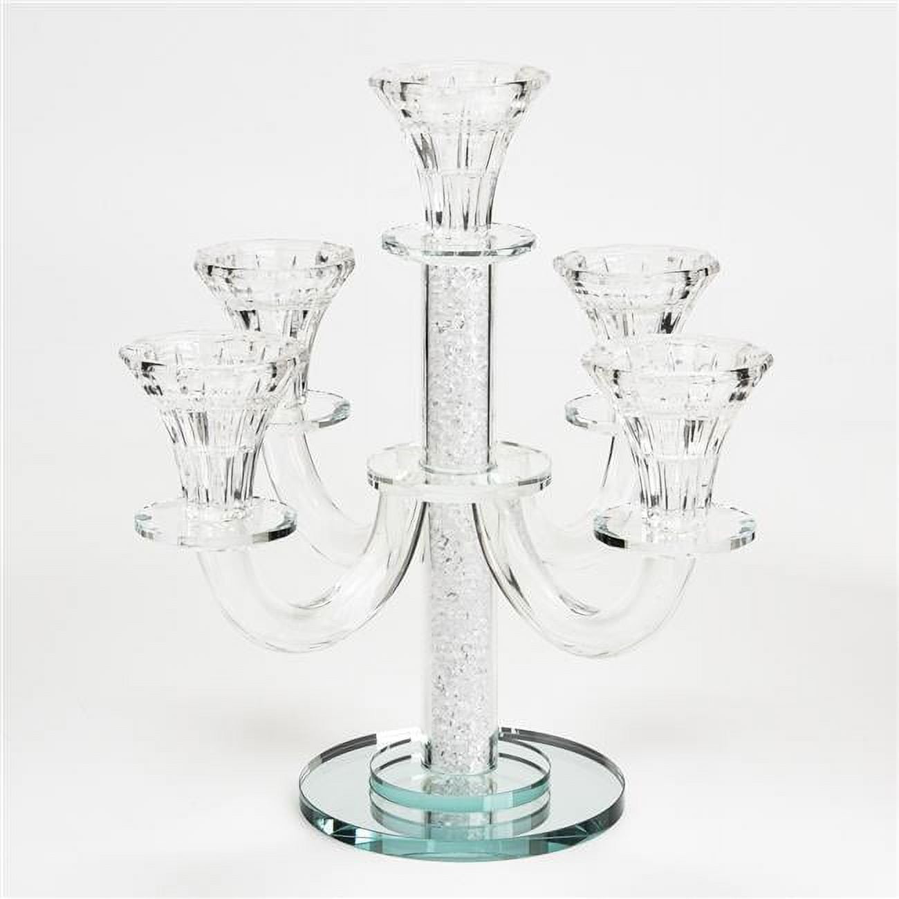 Picture of Schonfeld Collection 184702 Crystal Candelabra with 5 Branch White Filling