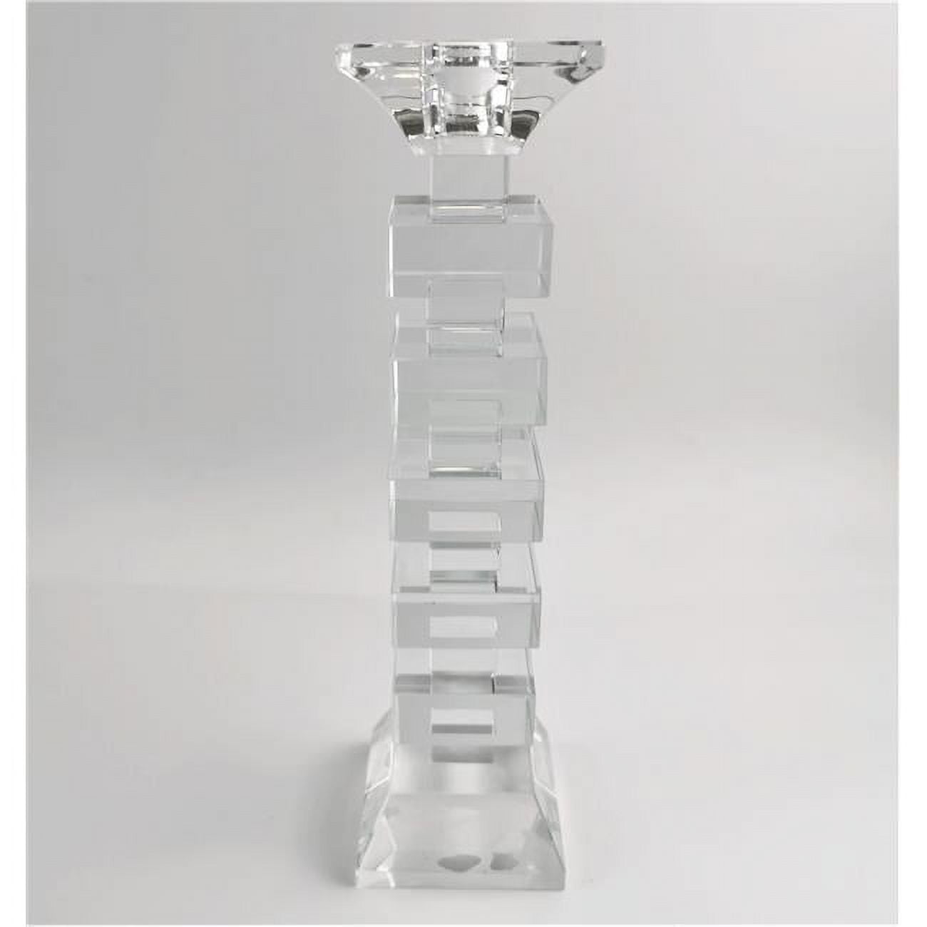 Picture of Schonfeld Collection 184711 10 in. Crystal Candlestick - Set of 2