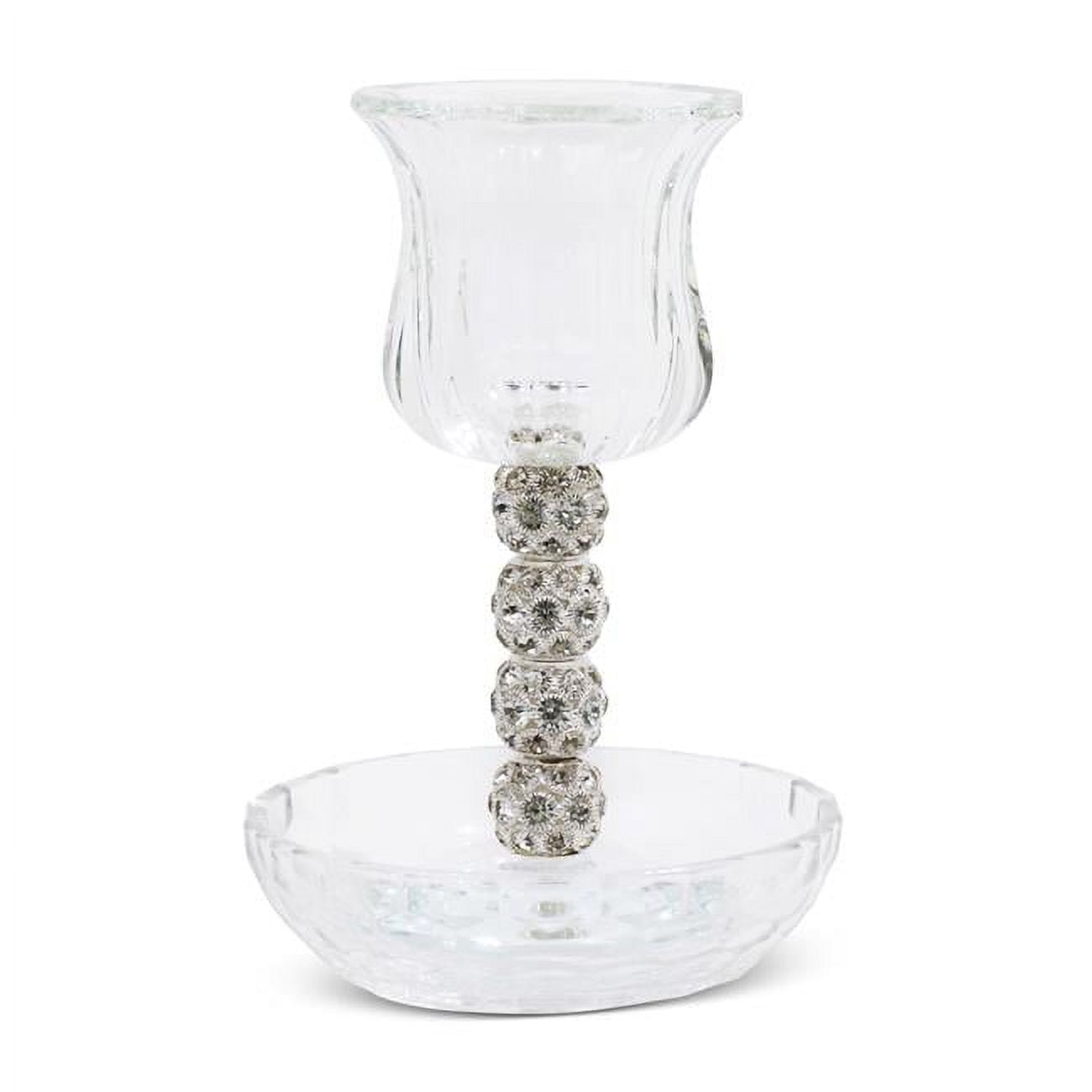 Picture of Schonfeld Collection 184715 5.75 in. Crystal Kiddush Cup with Tray