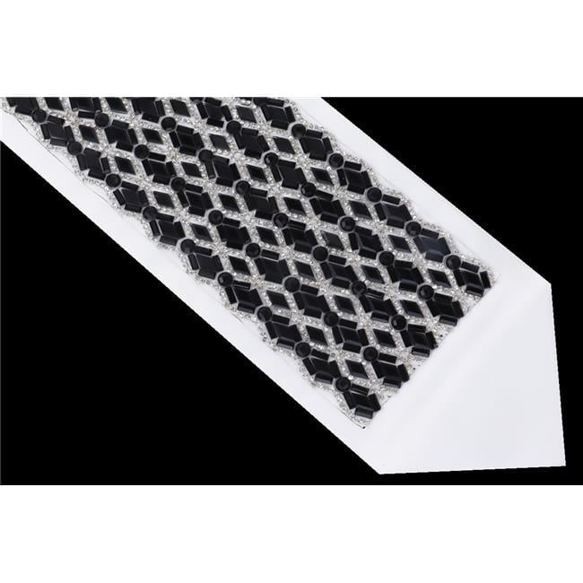 3.75 in. Atarah with Crystals & Black Diamond Shape Design