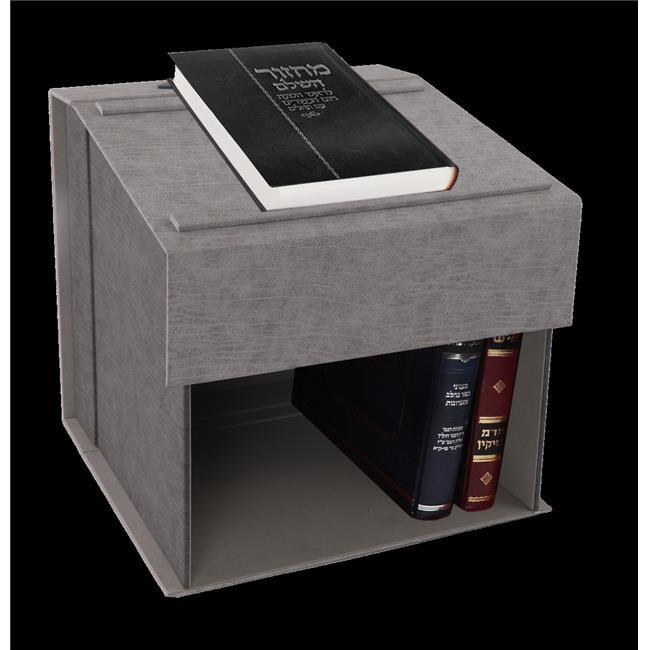 14.75 x 15 in. Gray Faux leather Portable & Adjustable Shtendable