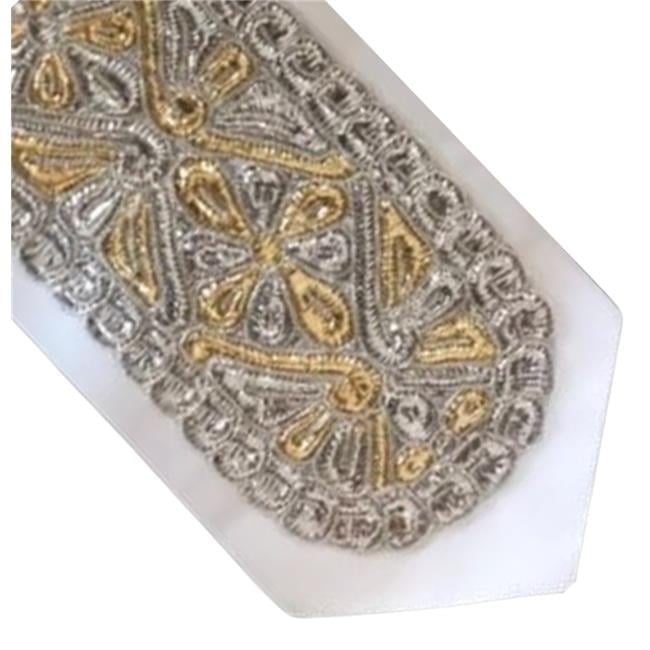 5.5 in. Silver & Gold Flower Design Atarah