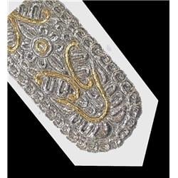 5.5 in. Silver & Gold Diamond Design Atarah