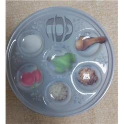 Picture of Organza 4389 10.5 in. Plastic Disposable Seder Plate