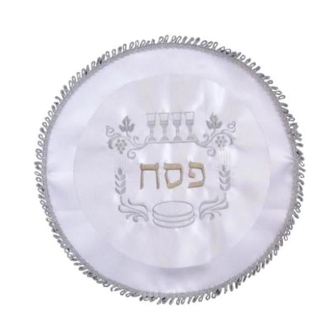 Picture of Art Judaica 62209 17 in. Chanuka Peasch Terylene 4 Cups Picture Matzah Cover