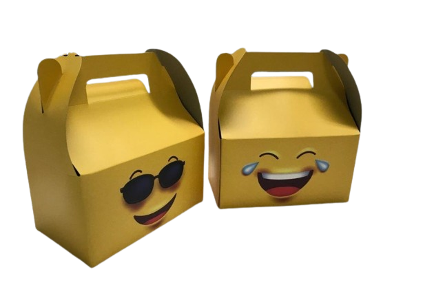 Picture of Organza 4989-24 Gold Folding Box with Laughing Emoji for Kids