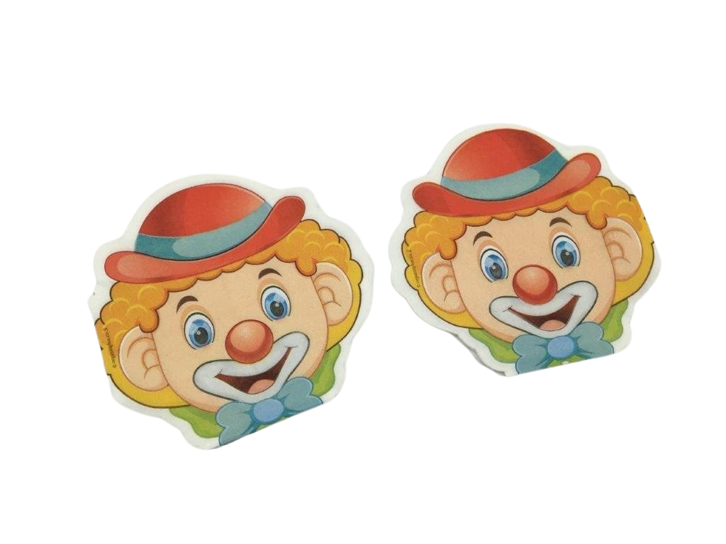 Picture of Organza 8441 Clown Napkins for Kids - 16 Piece