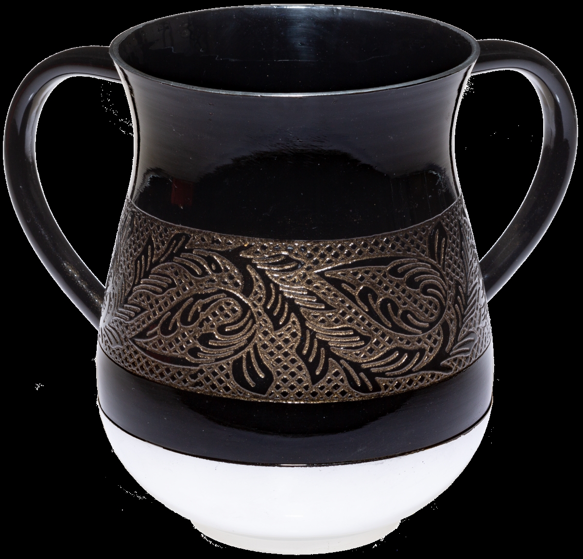 Picture of AM Judaica 47142 13 cm Aluminium Washing Cup&#44; Black