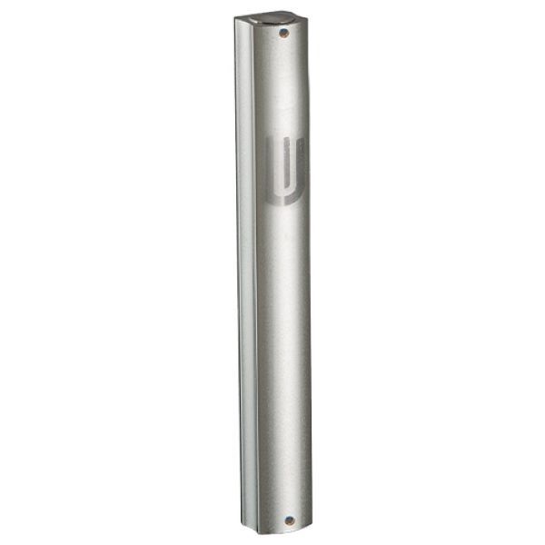 Picture of Art Judaica 24067 15 cm Shin Aluminum Mezuzah Cover&#44; Dotted Silver