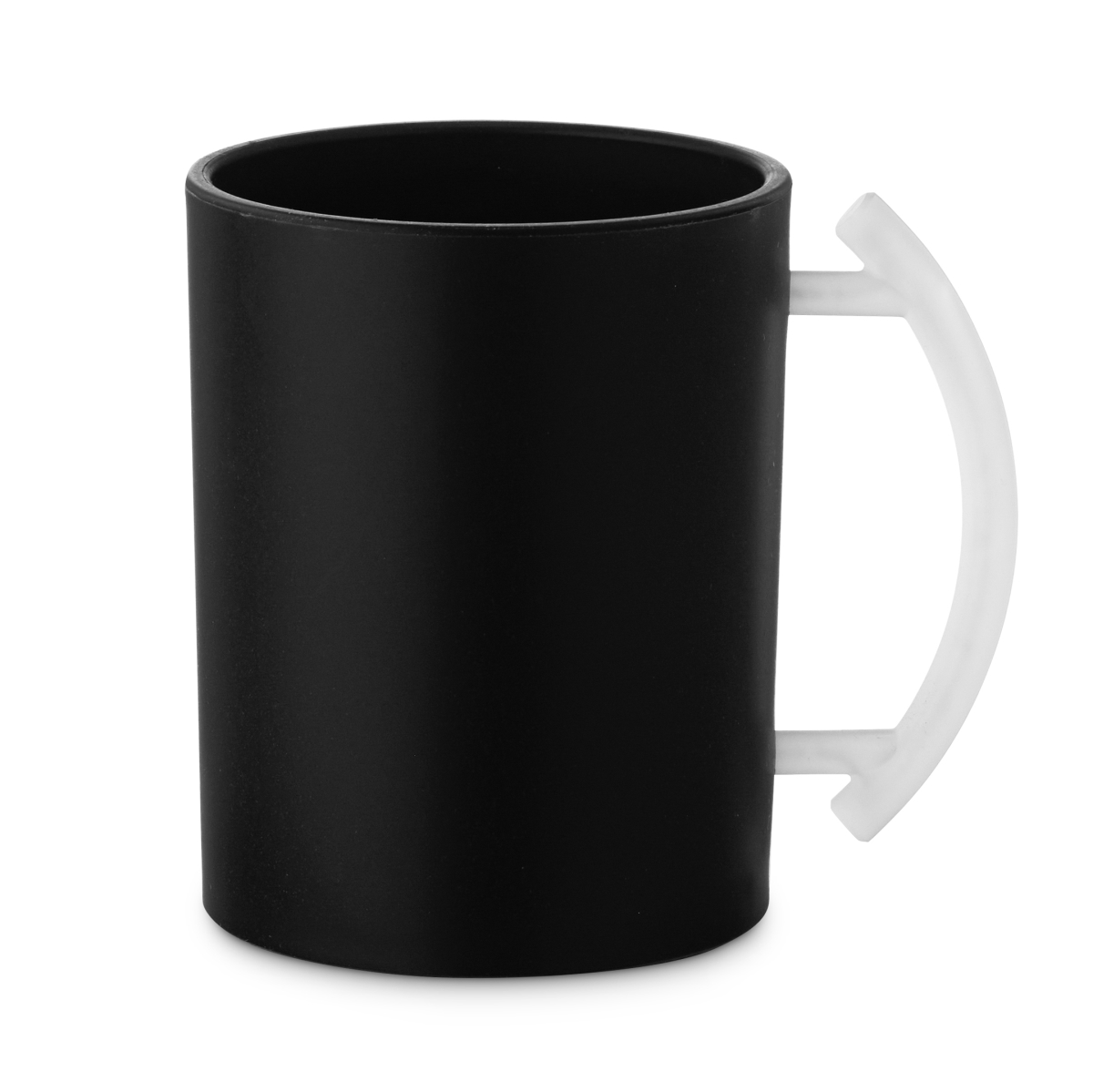 60390 Acrylic Washing Cup, Black with Clear Frosted Handles