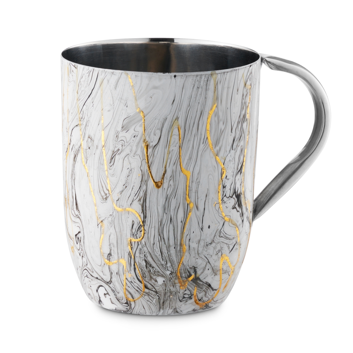 Washing Cup, Gold Marble