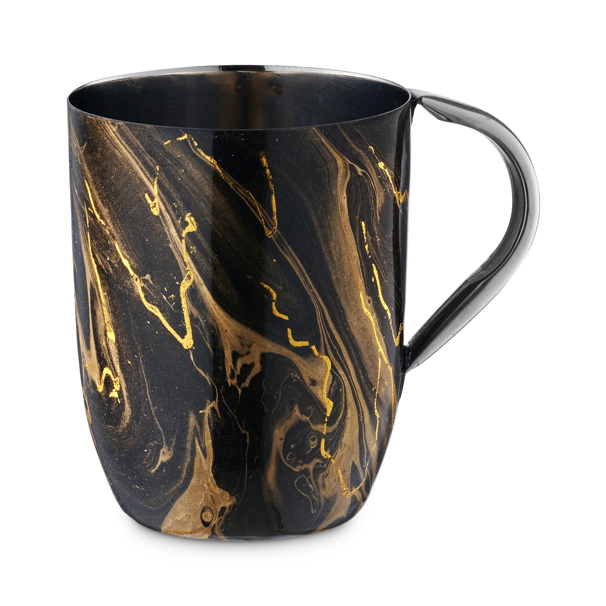 60446 Washing Cup, Black with Gold