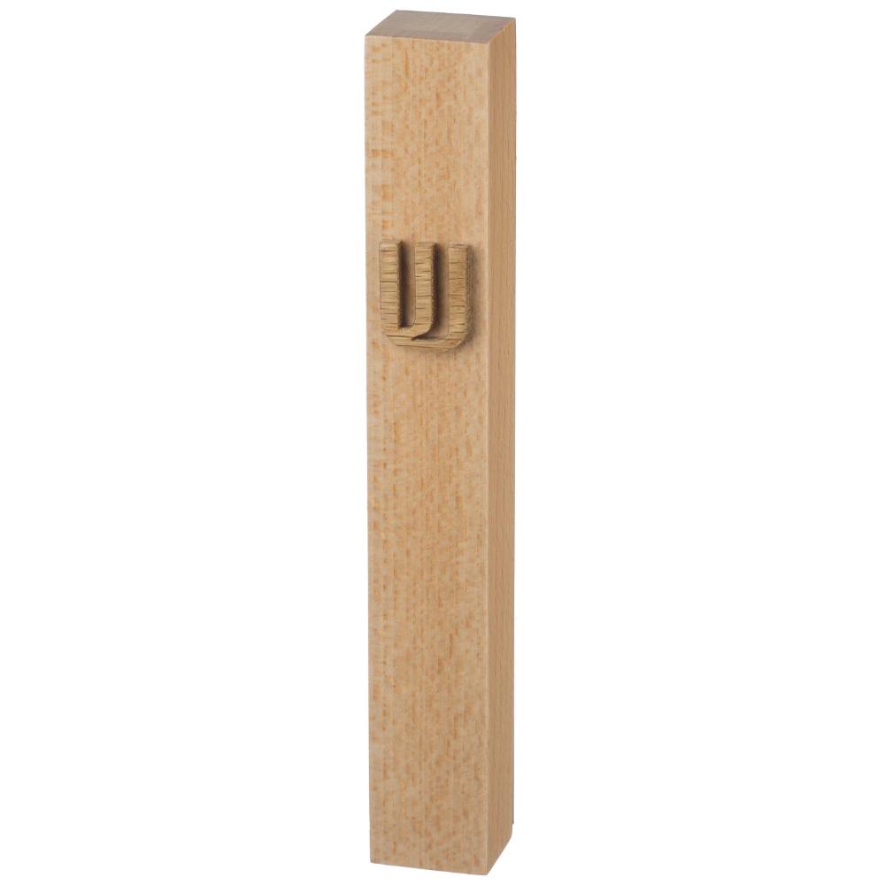 Picture of Art Judaica 24077 15 cm Natural Wood Mezuza