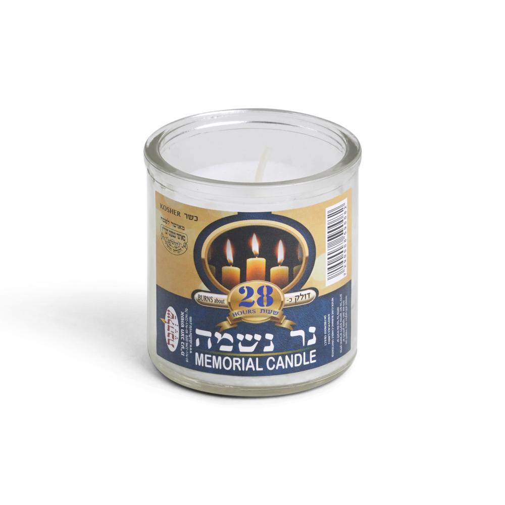 90082 28 in. Yahrzeit Candle Glass