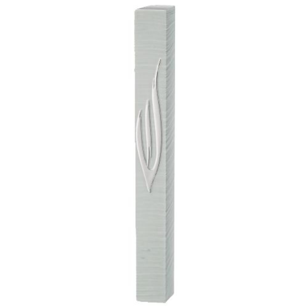 Picture of Art Judaica 24723 15 cm Plastic Mezuzah Silver Shin with Rubber Cork