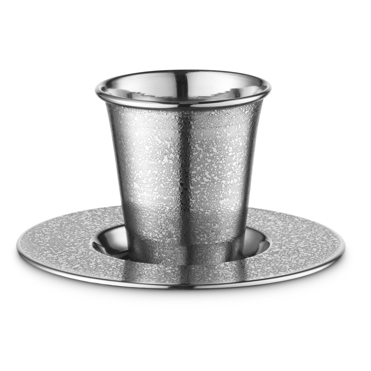 Stainless Steel Kiddush Cup Set - Silver - 6.4 oz - Elegant Design