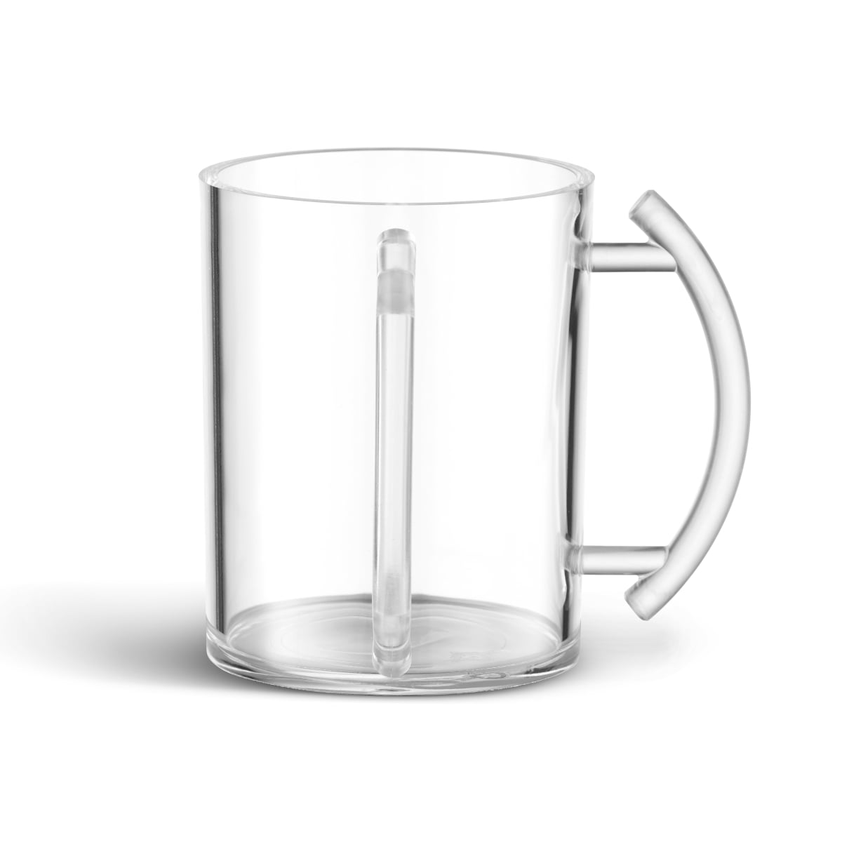 60518 Acrylic Washing Cup with Frosted Clear Handle