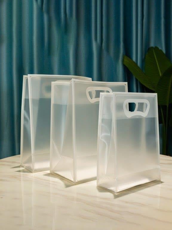 7550- 1 Transparent Bag with White Frame - Large