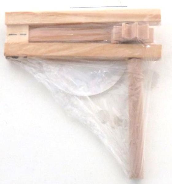 Picture of A&M Judaica & Gifts 23679 12 x 10 cm Wooden Natural Grogger - Pack of 10