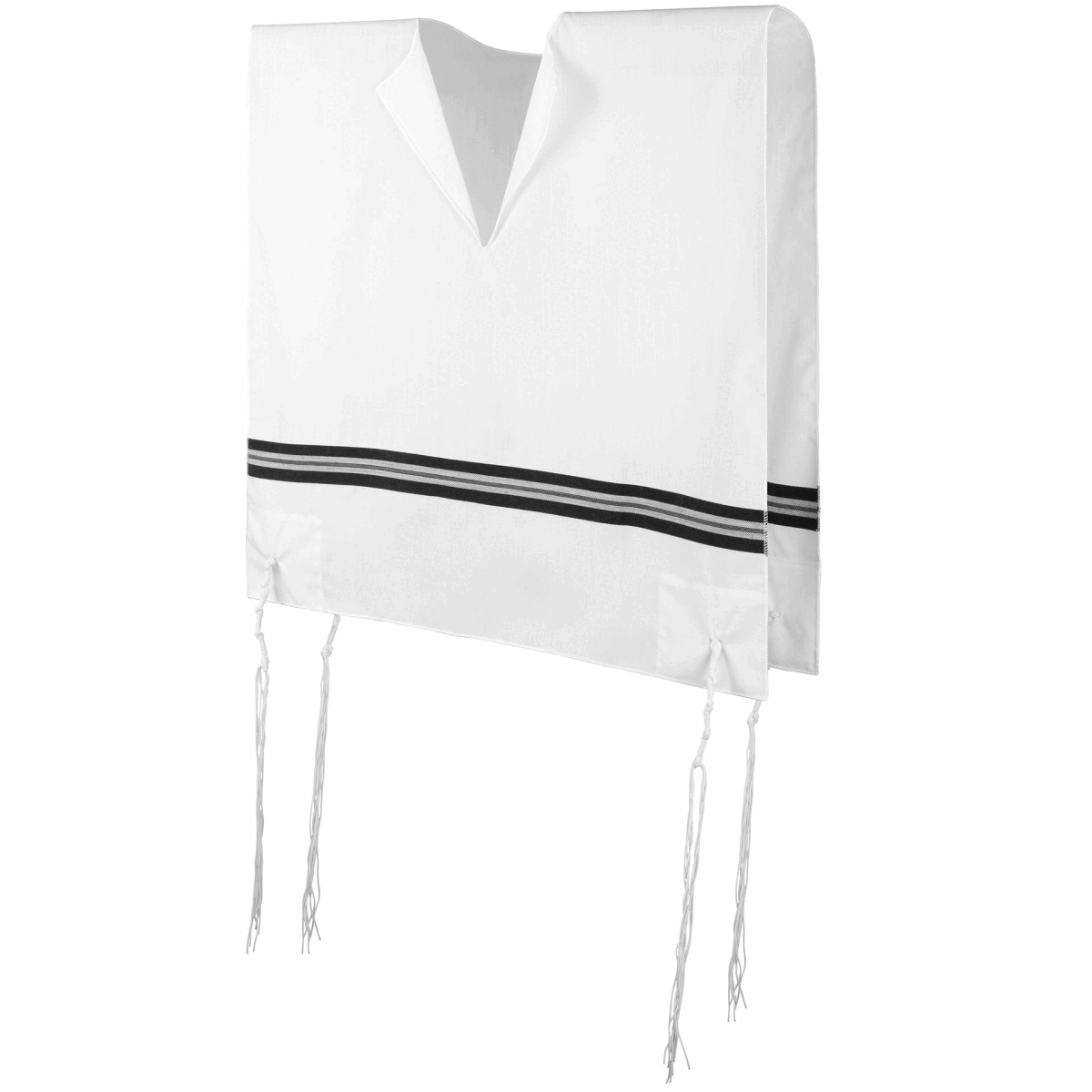 Picture of Mishkan Hatchelet AKW24AYSK No.24 Wool Tzitzis Neck Thin Strings Skver with 2 Hole