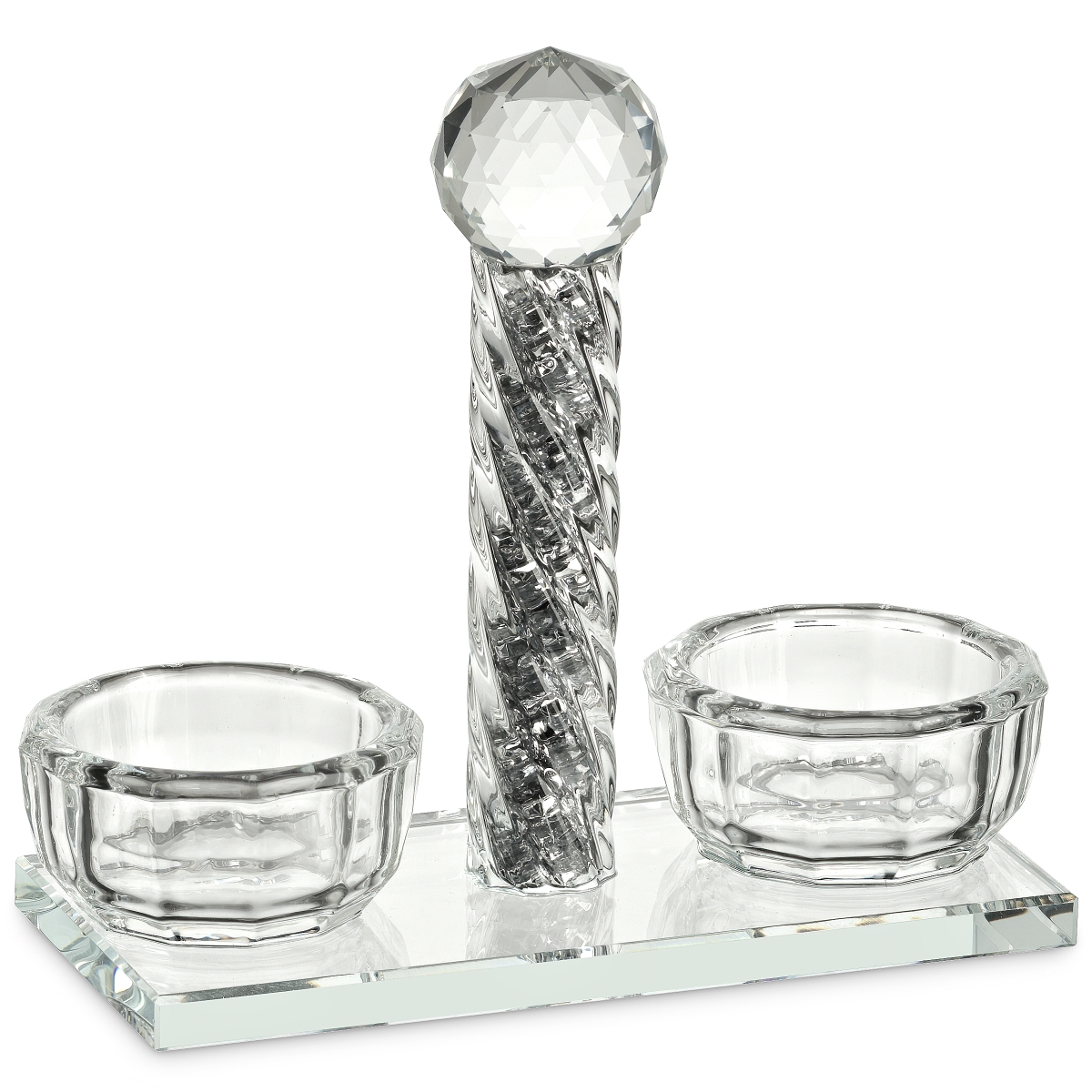 55048 4 x 5.5 in. Crystal Salt Holder
