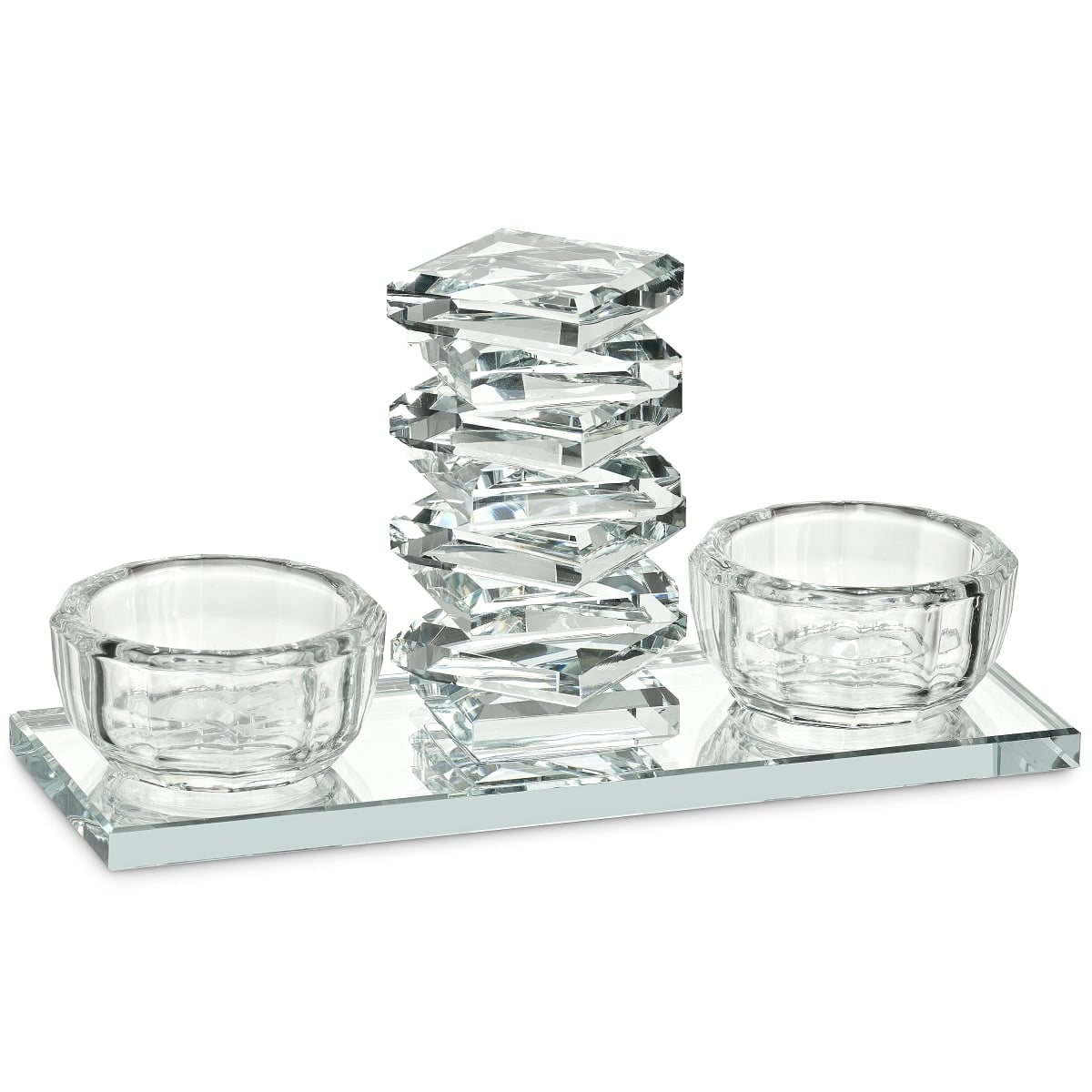 55050 4 x 5.5 in. Clear Crystal Salt Holder