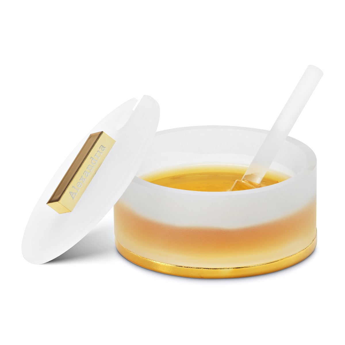 55073 Acrylic Round Honey Container