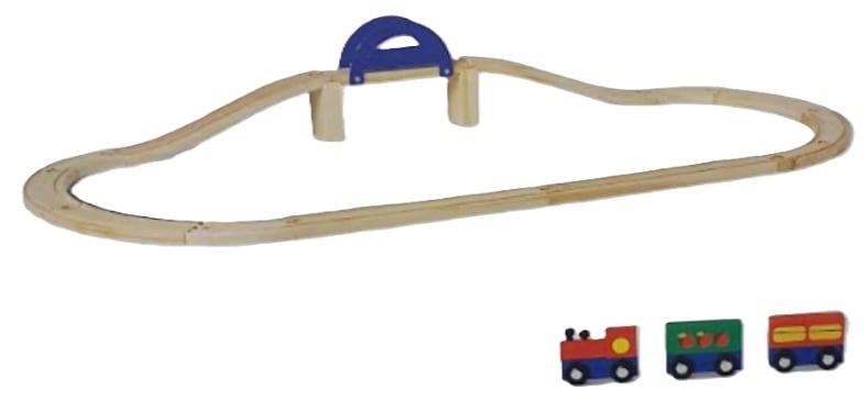 902438 Magnetic Wooden Railroad Game