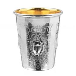 Picture of A&amp;M Judaica and Gifts 58059C 5.5 oz XP Design 925 Silver Coated Kiddush Cup - 3 in.