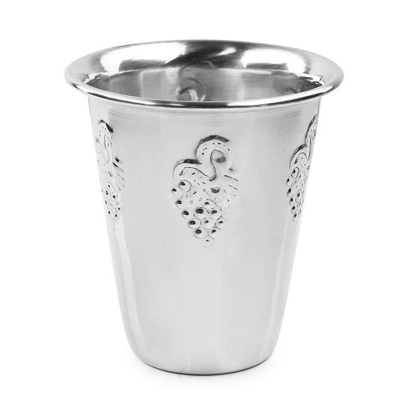 Picture of A&amp;M Judaica and Gifts 58090 Kiddush Cup with Stainless Steel Grape - 3 in.