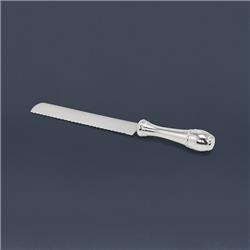 Picture of Hazorfim 18235-0000 Challah Knife with Sterling Silver - Filligree