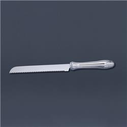 Picture of Hazorfim 18237-0000 Challah Knife with Sterling Silver - Bellagio