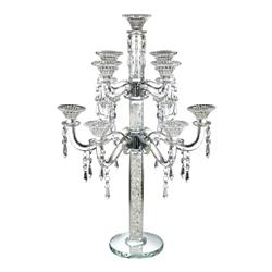 Picture of A&M Judaica & Gifts 15748 25 in. Broken Glass 11 Branch Crystal Candelabra