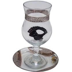 Picture of A&M Judaica & Gifts 307787-21 Miriam Cup - Lily Bronze