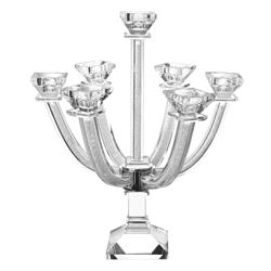 Picture of A&M Judaica & Gifts 55575 13.5 in. Broken Glass 7 Branch Crystal Candelabra