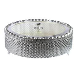 Picture of A&M Judaica & Gifts 61030 13 x 4.5 in. Matzah Holders with Wave Design&#44; Silver Plated