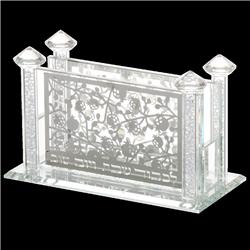 Picture of Schonfeld Collection 153715 Crystal Match Box with Silver Plate